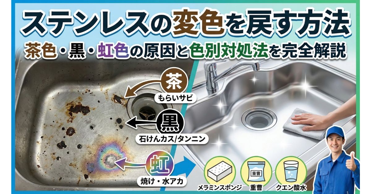 ステンレス変色戻す方法