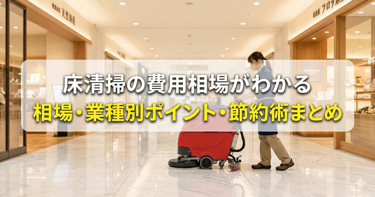 店舗 床清掃 相場